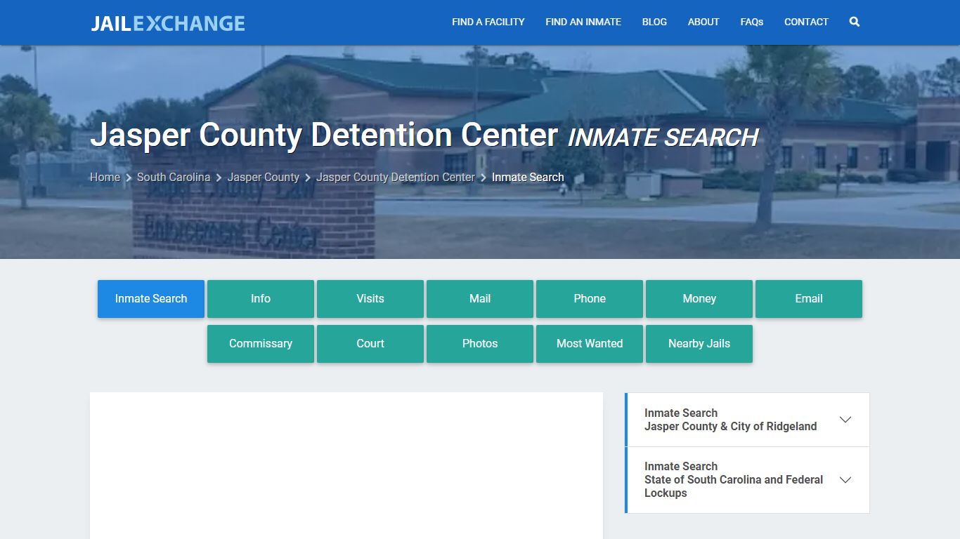 Jasper County Detention Center Inmate Search - Jail Exchange