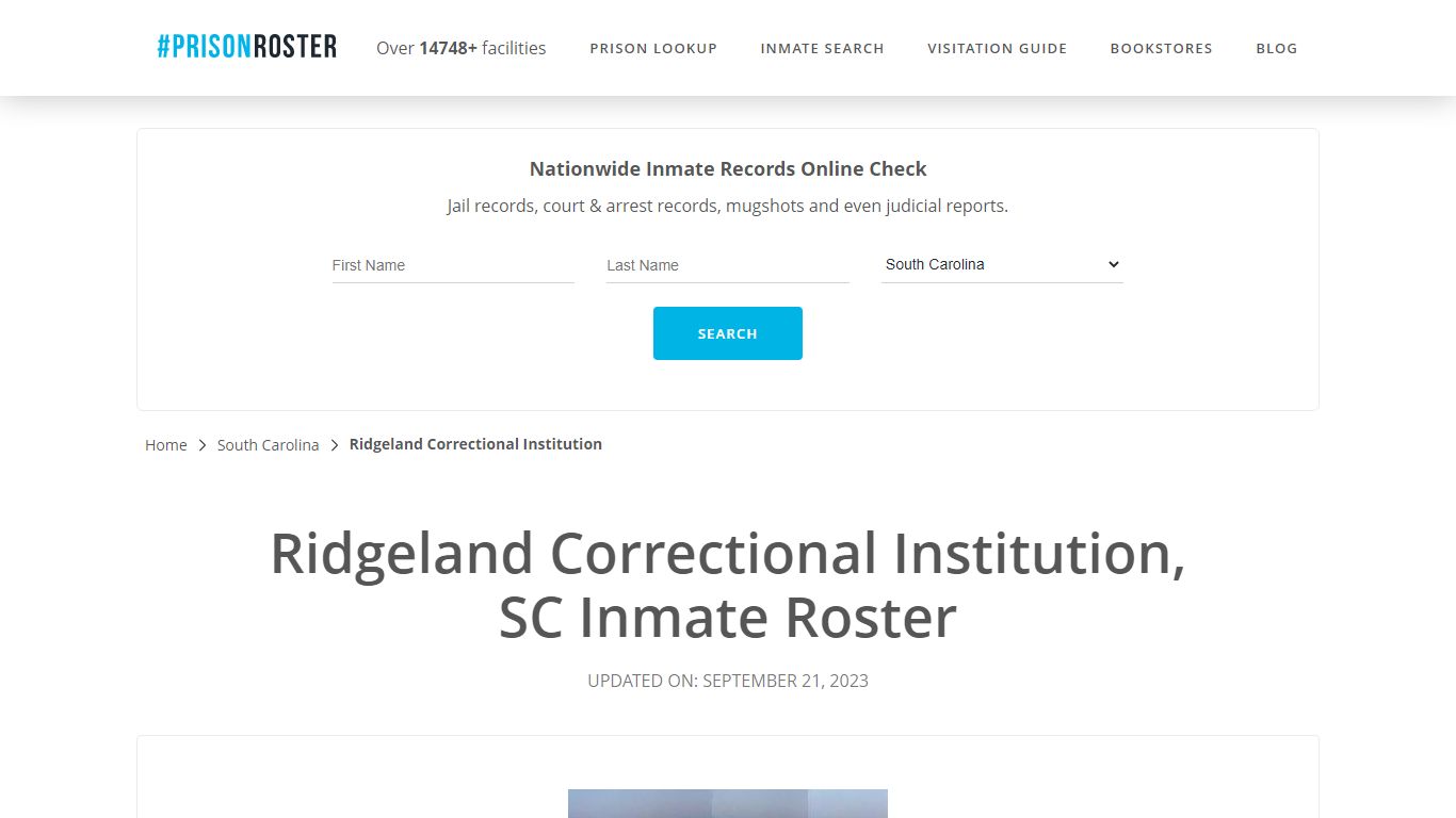 Ridgeland Correctional Institution, SC Inmate Roster - Prisonroster